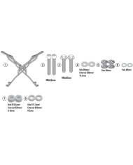 KIT DE FIJACIÓN POSTERIOR GIVI SR2173 YAMAHA MT07 KIT DE FIJACIÓN POSTERIOR GIVI SR2173 YAMAHA MT07