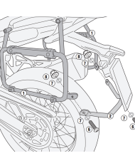 KIT DE FIJACION MALETAS LATERALES GIVI PLOS9651CAM KOVE 800 X-PRO KIT DE FIJACION MALETAS LATERALES GIVI PLOS9651CAM KOVE 800 X-PRO