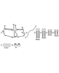KIT DE FIJACION MALETAS LATERALES GIVI PLOS9651CAM KOVE 800 X-PRO KIT DE FIJACION MALETAS LATERALES GIVI PLOS9651CAM KOVE 800 X-PRO
