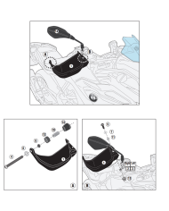 KIT DE PROTECTORES DE MANOS GIVI HP9651B KOVE 800 X-PRO