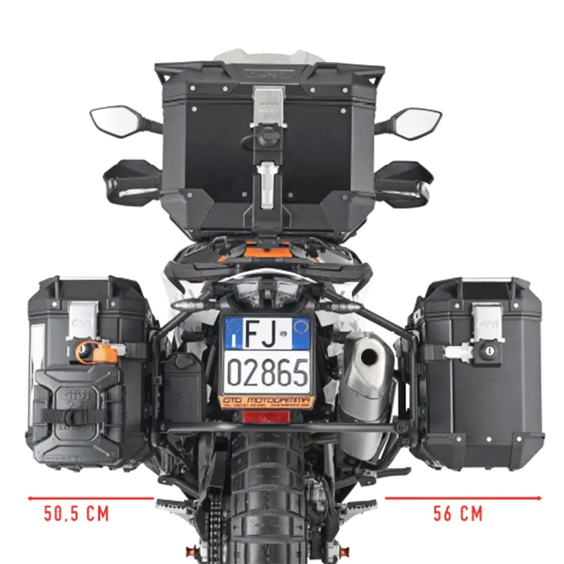 KIT DE FIJACION MALETAS LATERALES GIVI PLO7717CAM KTM ADVENTURE 890/790 KIT DE FIJACION MALETAS LATERALES GIVI PLO7717CAM KTM ADVENTURE 890/790