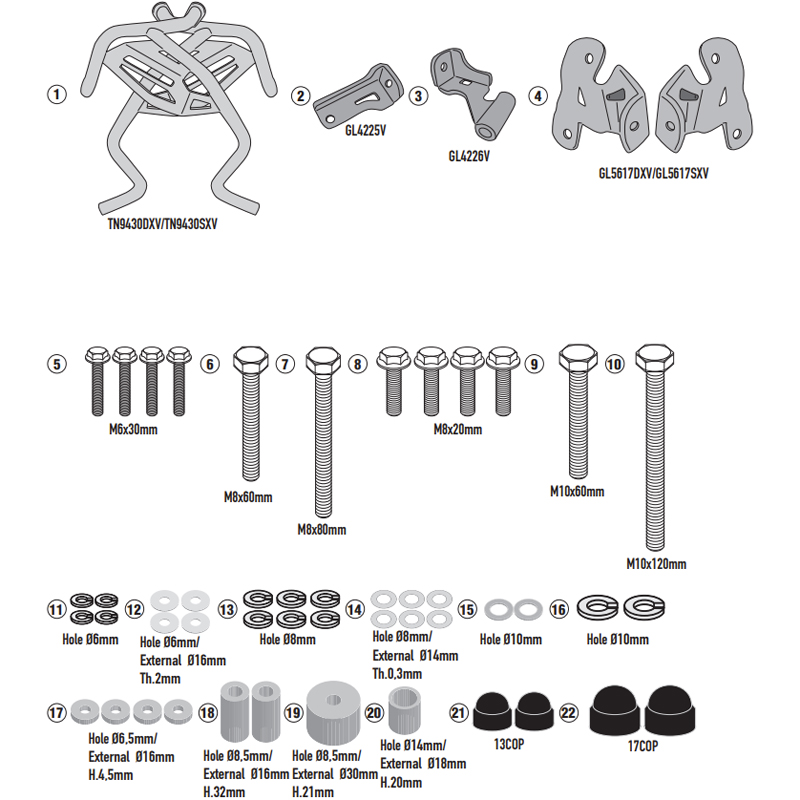 DEFENSAS DE MOTOR GIVI TN9430OR KTM 790/890 ADVENTURE