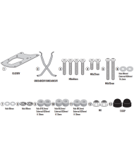 KIT DE FIJACIÓN POSTERIOR GIVI SR7607 ZONTEX 703 F