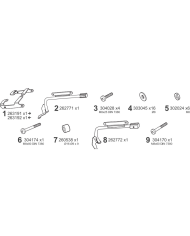 KIT DE FIJACION MALETAS LATERALES SHAD 3P H0NC72IF HONDA NC750 X/NC750 S