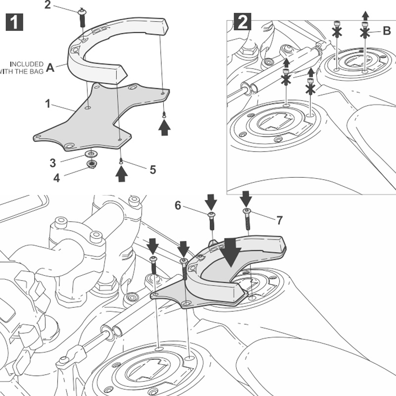 FIJACION BOLSA DE DEPOSITO SHAD CLICK SYSTEM Y013CS YAMAHA TENERE 700 WORLD RALLY
