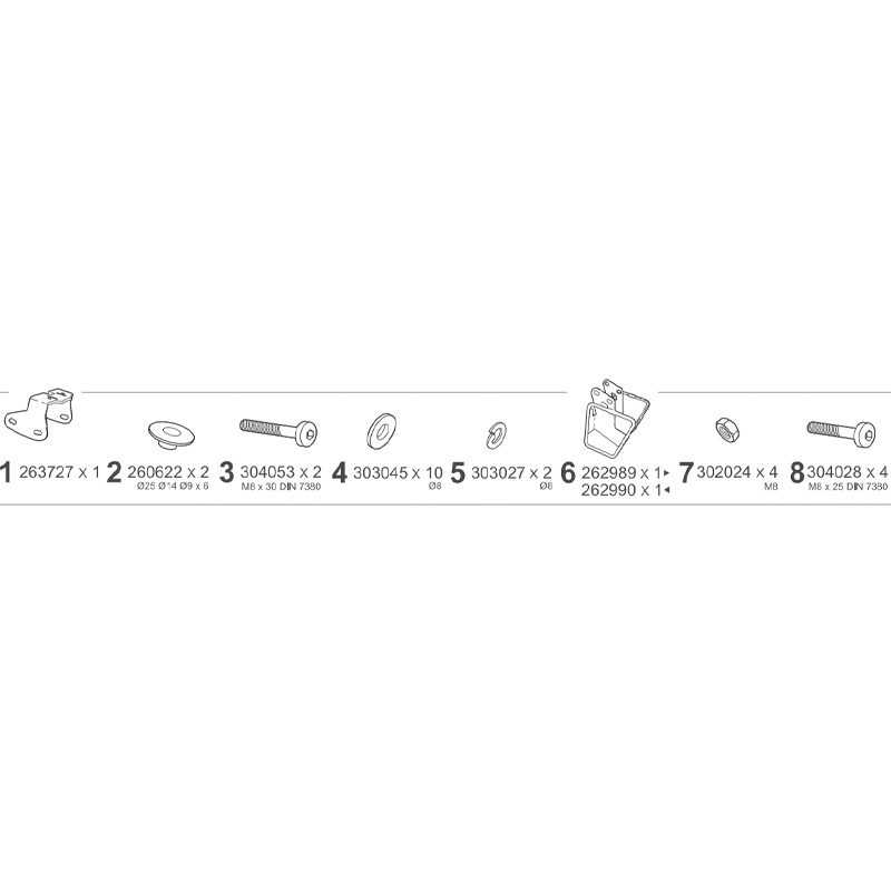 KIT DE FIJACION ALFORJAS SHAD HOLDER Y0MT75SR YAMAHA MT 07