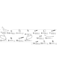 KIT DE FIJACION MALETAS LATERALES SHAD 4P K0XD844P KOVE 800 X PRO ADVENTURE