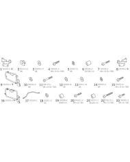 KIT DE FIJACION MALETAS LATERALES SHAD 4P K0SM844P KTM ADVENTURE 790/890