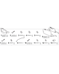KIT DE FIJACION MALETAS LATERALES SHAD 4P V0DS944P VOGE 900 DSX