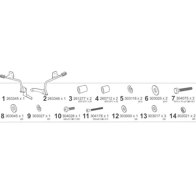 KIT DE FIJACION MALETAS LATERALES SHAD 3P V0DS53IF VOGE 625/525 DSX