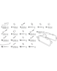 KIT DE FIJACION MALETAS LATERALES SHAD 4P B0TR734P BENELLI TRK 702