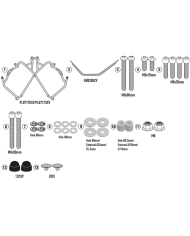KIT DE FIJACION MALETAS LATERALES GIVI PL8717 BENELLI TRK 702