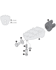 KIT REPOSAPIES SW-MOTECH ION APRILIA TUAREG 660 FRS.13.011.10200/S