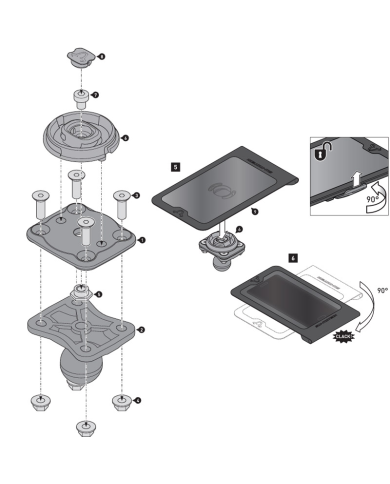 KIT SOPORTE UNIVERSAL SW-MOTECH PARA SMARTPHONE Y GPS GPS.00.308.35500