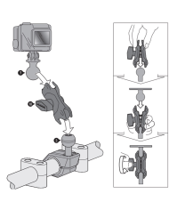 KIT SOPORTE UNIVERSAL SW-MOTECH PARA CAMARA GOPRO CPA.00.424.12501/B