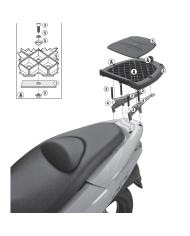 KIT DE FIJACIÓN POSTERIOR GIVI SR1190 HONDA PCX 125/150