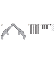 KIT DE FIJACIÓN POSTERIOR GIVI SR1190 HONDA PCX 125/150