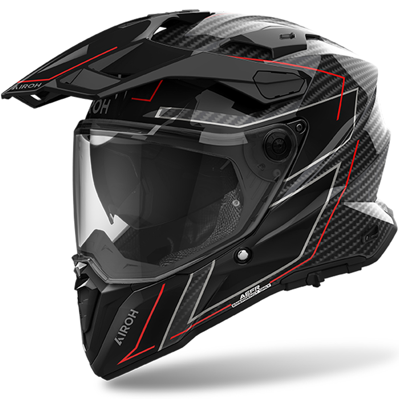 CASCO AIROH COMMANDER 2 CARBON STYLISH GLOSS