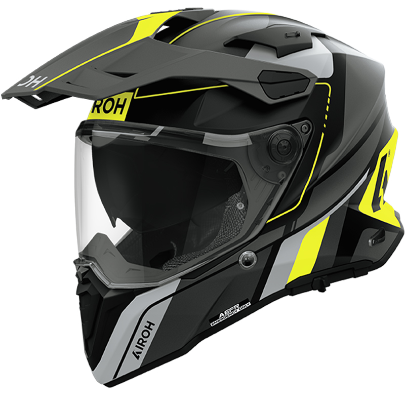 CASCO AIROH COMMANDER 2 SKIP YELLOW MATT