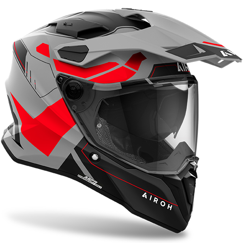 CASCO AIROH COMMANDER 2 REVEAL RED FLUO MATT