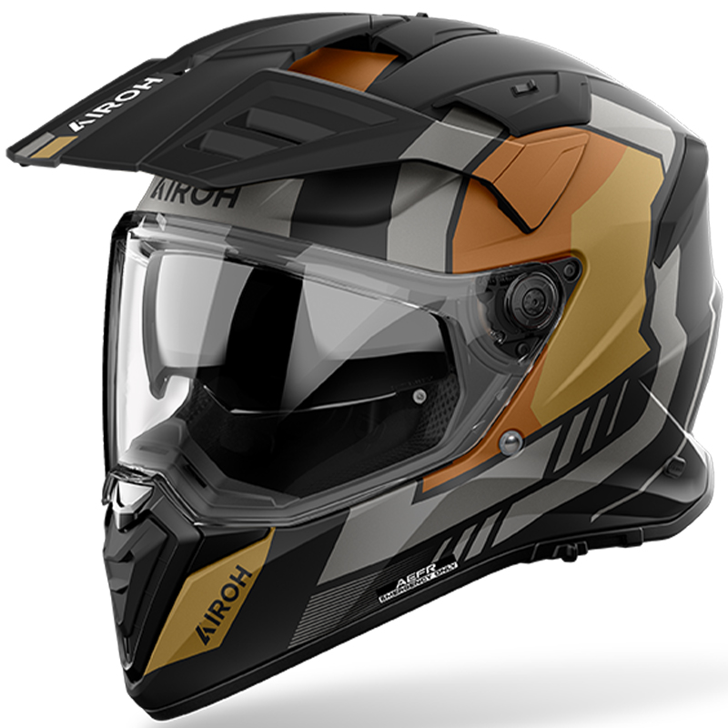 CASCO AIROH BANDIT HORN GOLD MATT
