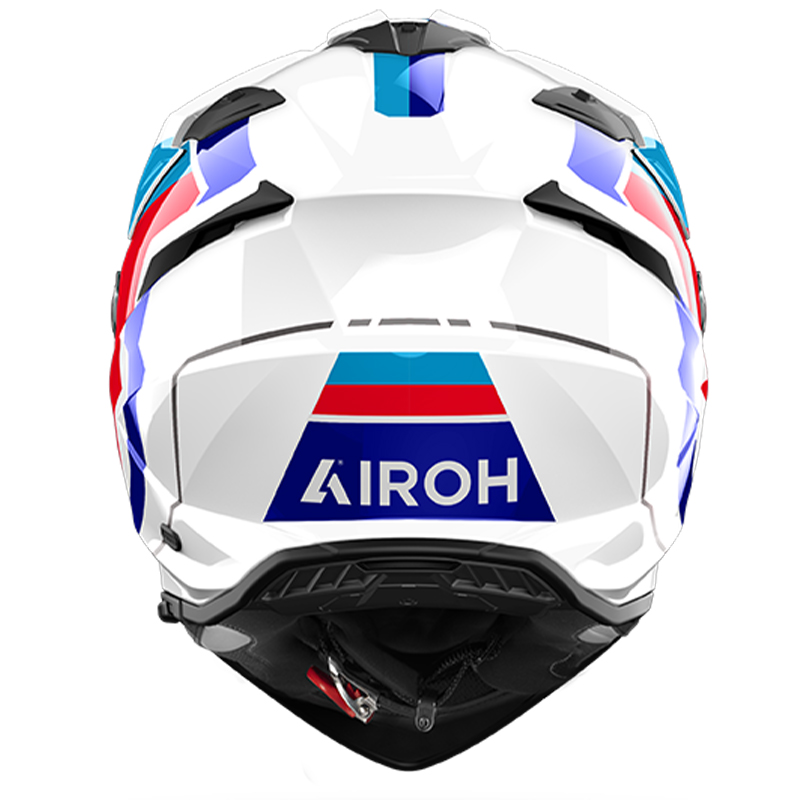 CASCO AIROH BANDIT HORN WHITE GLOSS