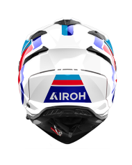 CASCO AIROH BANDIT HORN WHITE GLOSS
