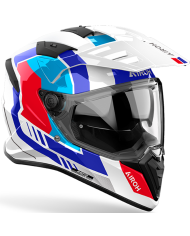 CASCO AIROH BANDIT HORN WHITE GLOSS