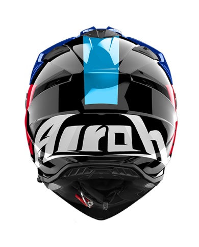 CASCO AIROH BANDIT TUNE BLUE/RED GLOSS