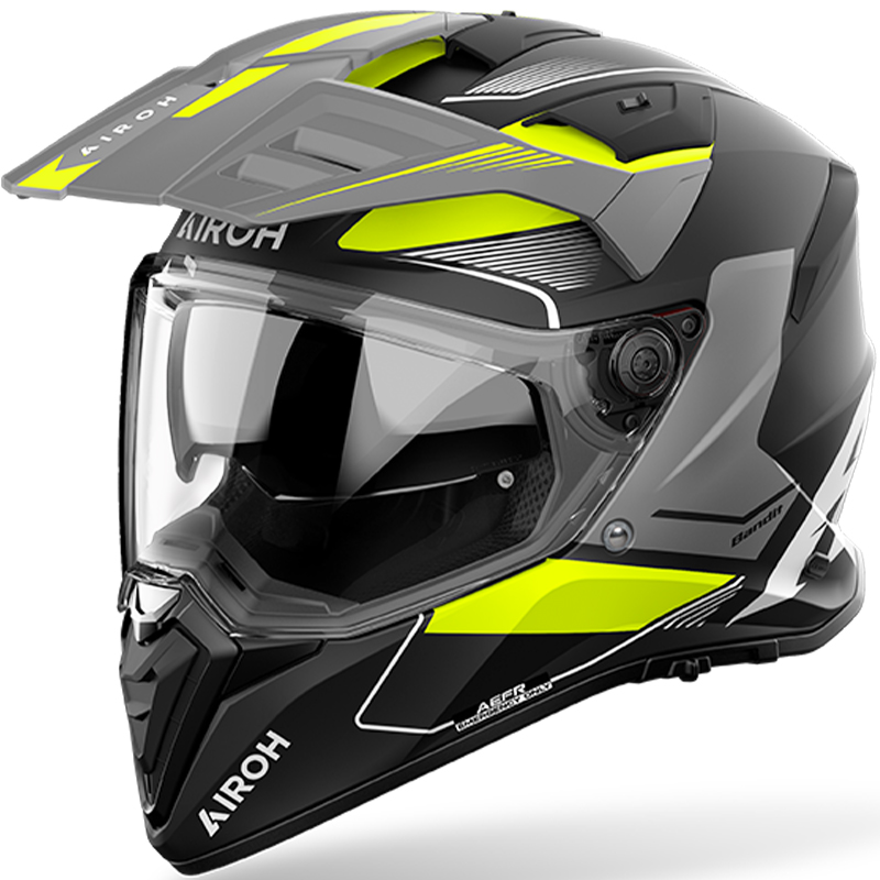 CASCO AIROH BANDIT TUNE YELLOW MATT