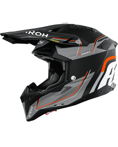 CASCO AIROH AVIATOR 3 CARBONO LEADER ORANGE MATT