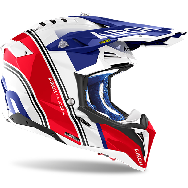 CASCO AIROH AVIATOR 3 HIMA RED GLOSS