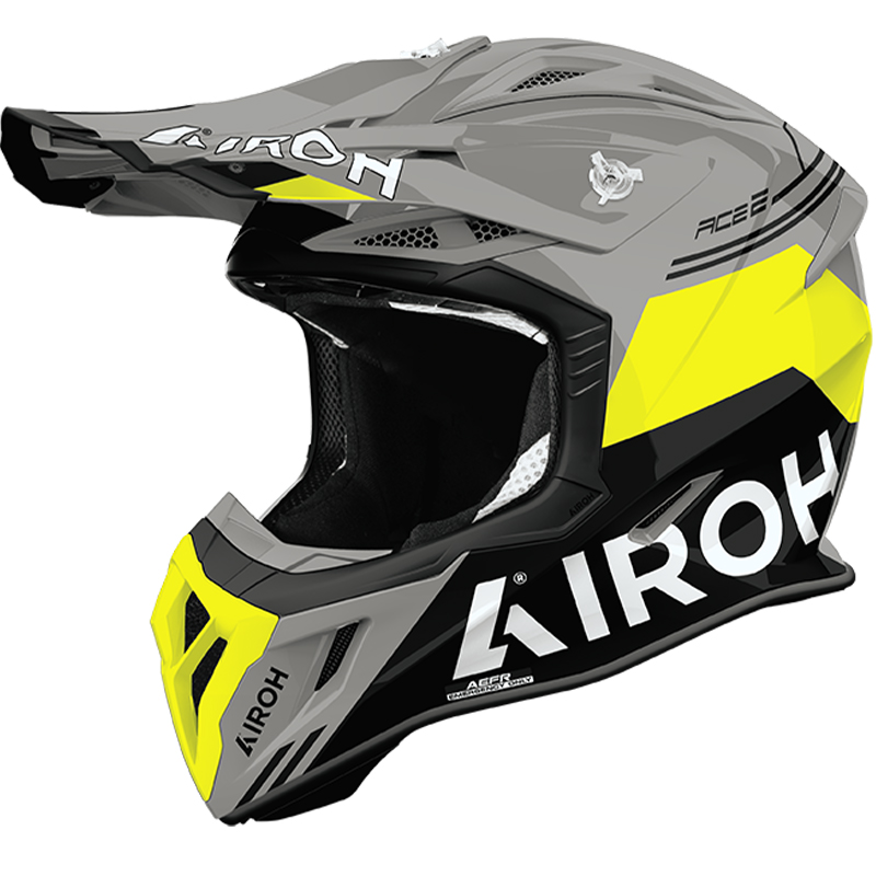 CASCO AIROH AVIATOR ACE 2 FURY YELLOW GLOSS