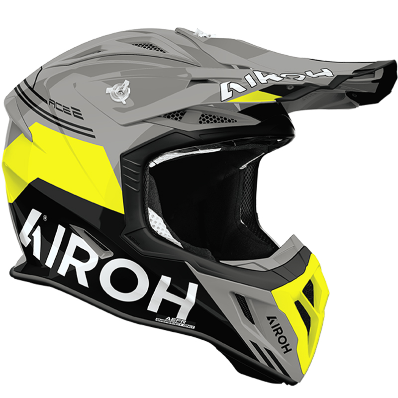 CASCO AIROH AVIATOR ACE 2 FURY YELLOW GLOSS