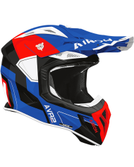CASCO AIROH AVIATOR ACE 2 SHIELD BLUE/RED GLOSS
