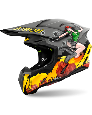 CASCO AIROH TWIST 3 ADVENTURE MATT
