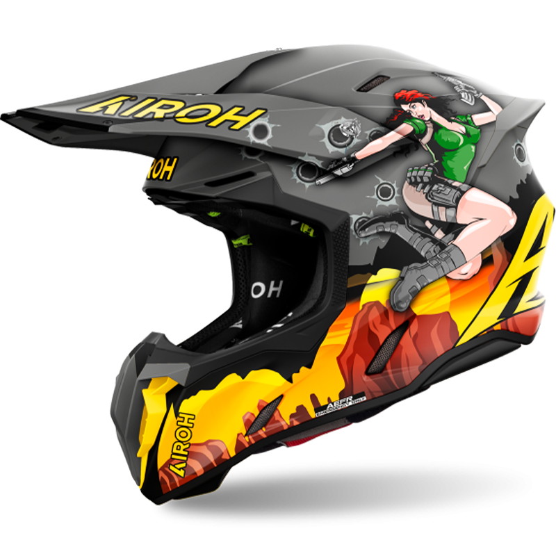 CASCO AIROH TWIST 3 ADVENTURE MATT
