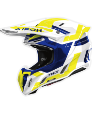 CASCO AIROH TWIST 3 DYNASTY BLUE/YELLOW GLOSS