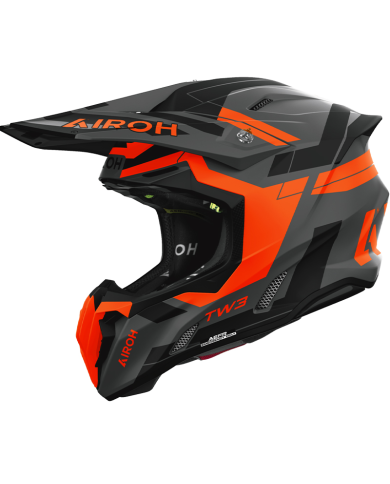 CASCO AIROH TWIST 3 DYNASTY ORANGE MATT