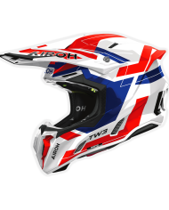 CASCO AIROH TWIST 3 DYNASTY RED/BLUE GLOSS