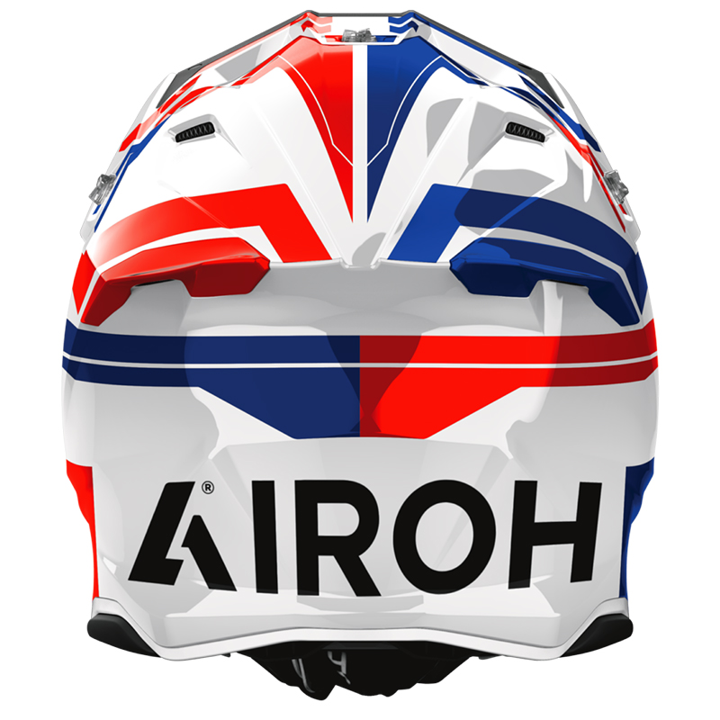 CASCO AIROH TWIST 3 DYNASTY RED/BLUE GLOSS