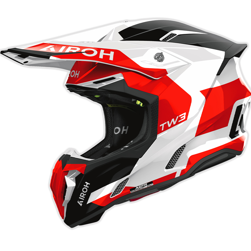 CASCO AIROH TWIST 3 FANCY RED GLOSS