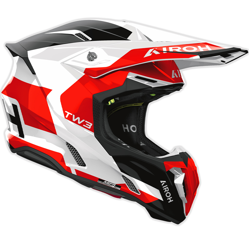 CASCO AIROH TWIST 3 FANCY RED GLOSS