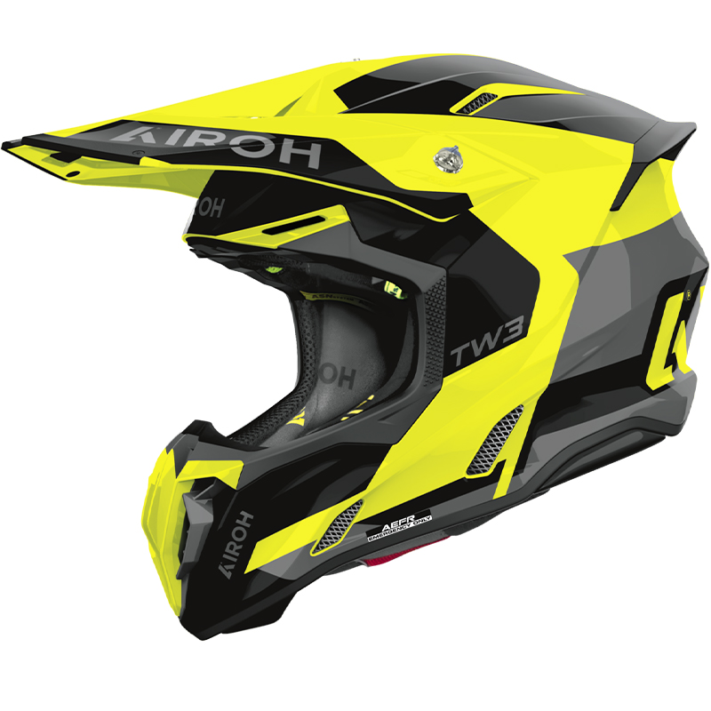 CASCO AIROH TWIST 3 FANCY YELLOW GLOSS