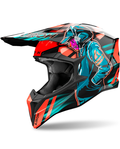 CASCO AIROH WRAAAP CYBER ORANGE GLOSS