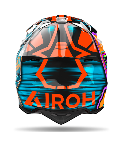CASCO AIROH WRAAAP CYBER ORANGE GLOSS