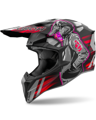 CASCO AIROH WRAAAP CYBER RED MATT