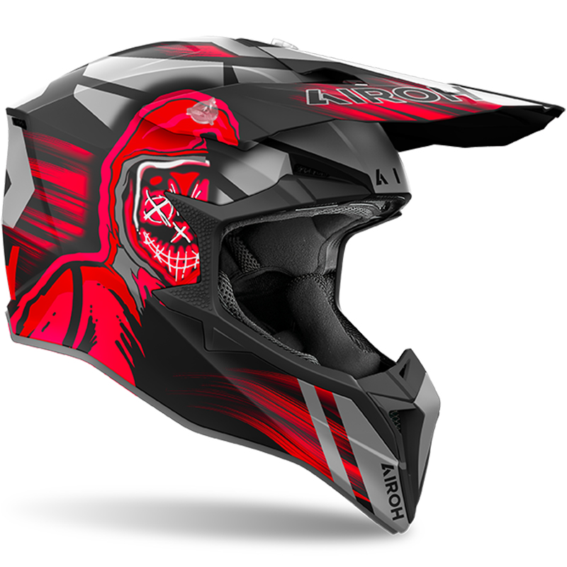 CASCO AIROH WRAAAP CYBER RED MATT