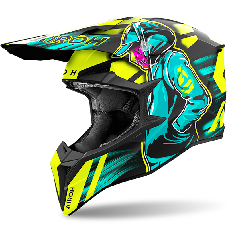 CASCO AIROH WRAAAP CYBER YELLOW MATT