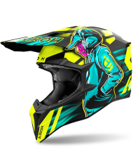 CASCO AIROH WRAAAP CYBER YELLOW MATT